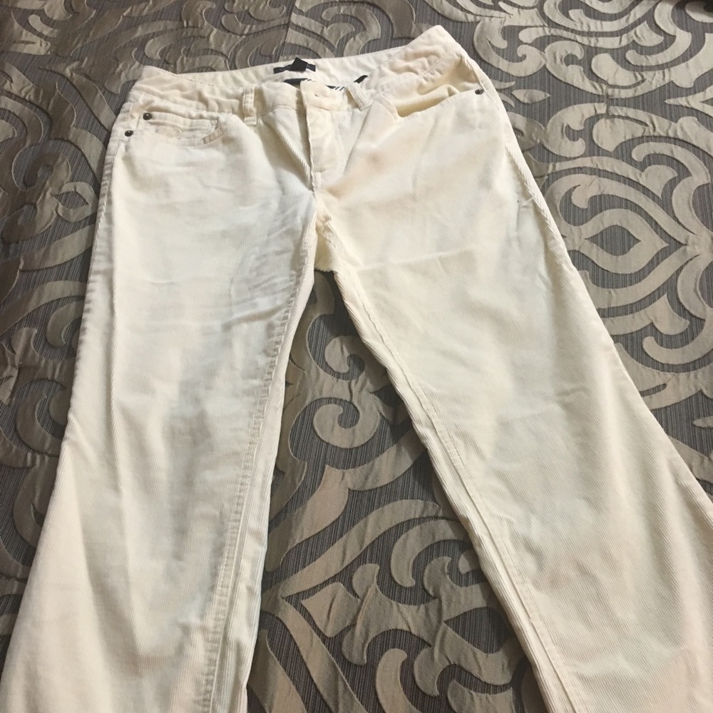 Beige Tommy Hilfiger corduroy pants
